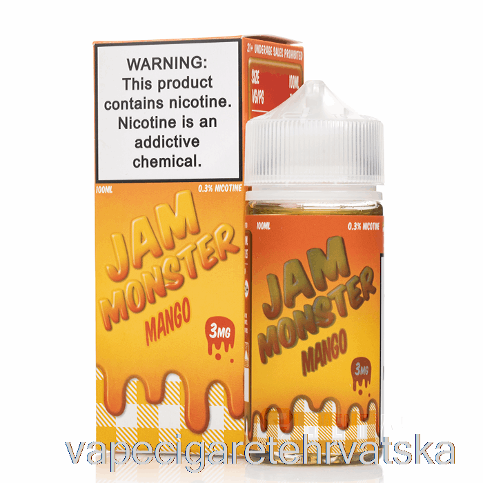 Vape Hrvatska Mango - Džem Monster Tekućina - 100ml 0mg
